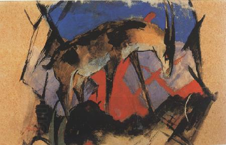 Franz Marc lbex (mk34) oil painting picture